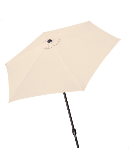Parasol pour jardin et terrasse Ø250 cm crème