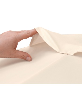 Parasol pour jardin et terrasse Ø250 cm crème 2