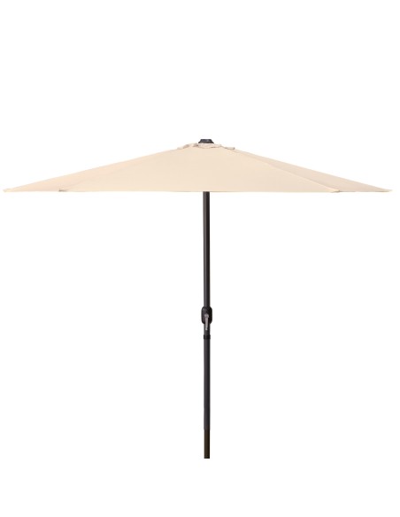 Parasol pour jardin et terrasse Ø250 cm crème