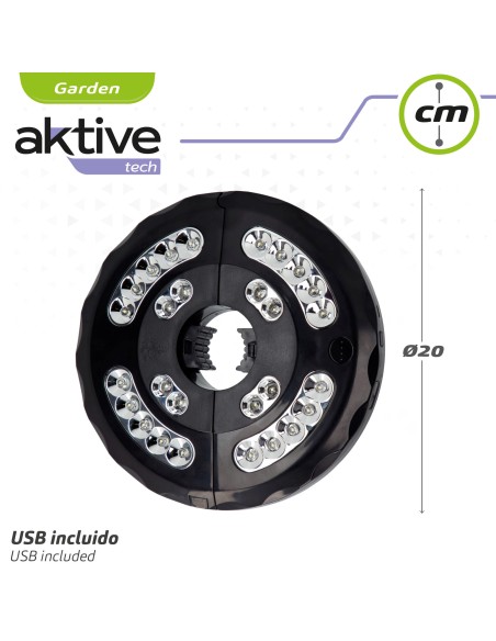 Lámpara LED para sombrilla Ø20 cm
