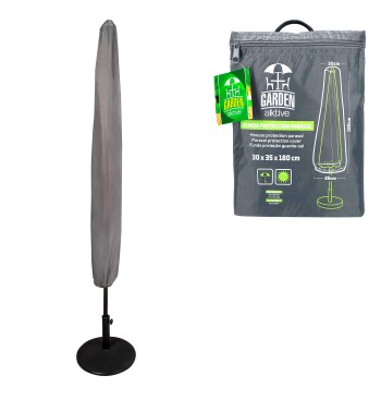 Housse de parasol de jardin max. Ø360 cm gris