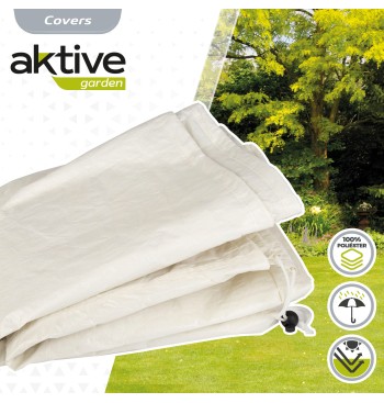 Housse de parasol de jardin max. Ø360 cm crème 2