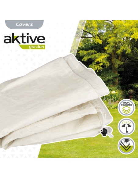 Housse de parasol de jardin max. Ø360 cm crème