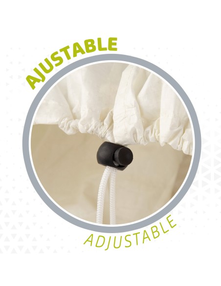 Housse de parasol de jardin max. Ø360 cm crème