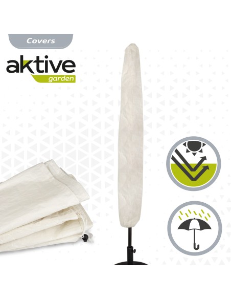 Housse de parasol de jardin max. Ø360 cm crème