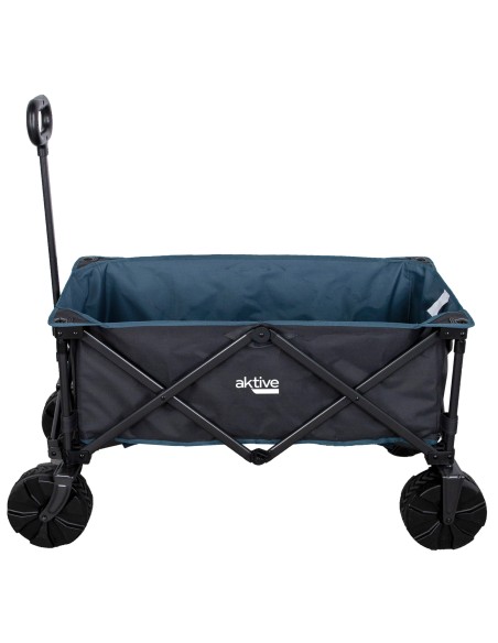 Chariot de plage pliable avec roues à sable spéciales avec charge de 50 kg