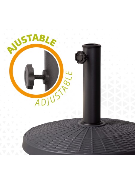 Support parasol- 44,5x33x5 cm- 10 kg- tube 38/48