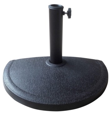 Support de parasol semi-circulaire en résine Ø38 - 48 mm
