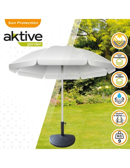 Support de parasol semi-circulaire en résine Ø38 - 48 mm