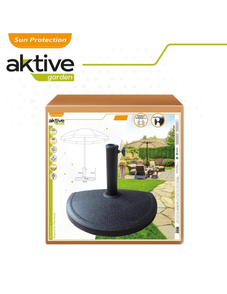Support de parasol semi-circulaire en résine Ø38 - 48 mm