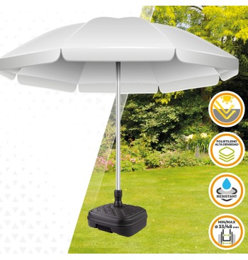 Pied de parasol 56x56x40 cm anthracite Ø33-48 mm 2