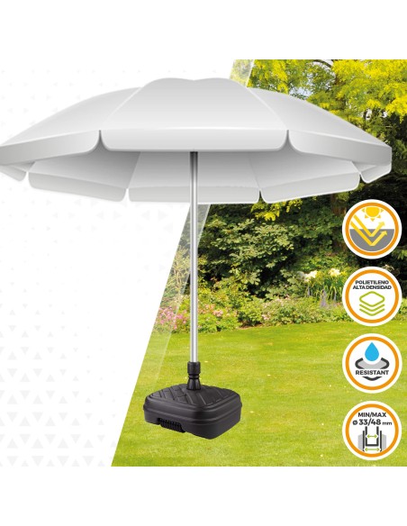 Pied de parasol 56x56x40 cm anthracite Ø33-48 mm