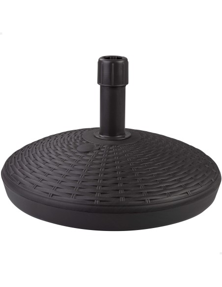 Pied de parasol circulaire anthracite 25-48 mm