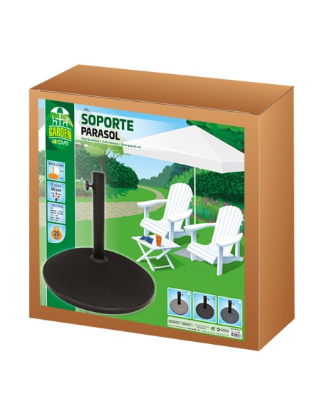 Support de parasol rond en ciment Ø35/48 mm