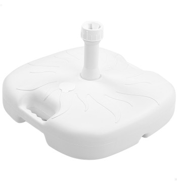 Base carrée pour parasol 20/32 mm blanc