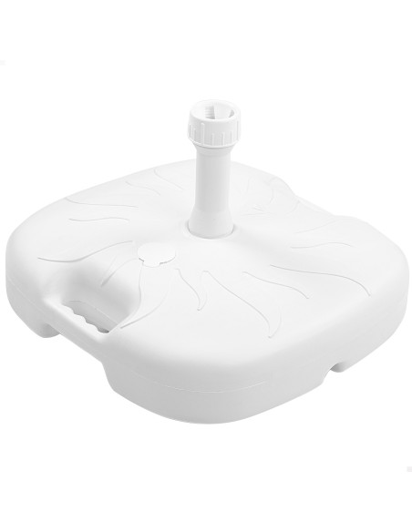 Base carrée pour parasol 20/32 mm blanc