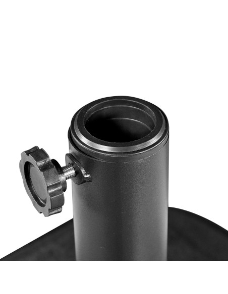 Base carrée pour parasol Ø38/48 mm coloris noir