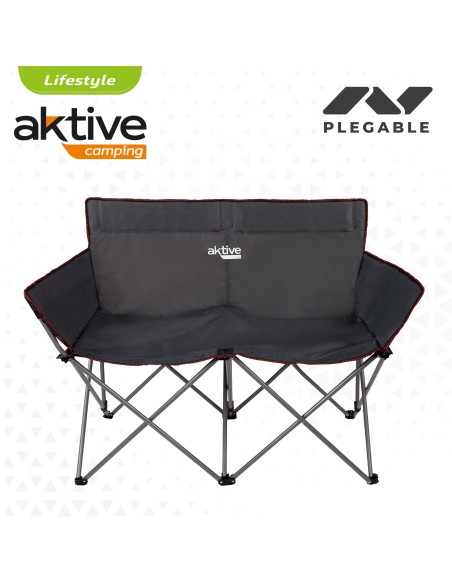 Chaise de camping pliante double