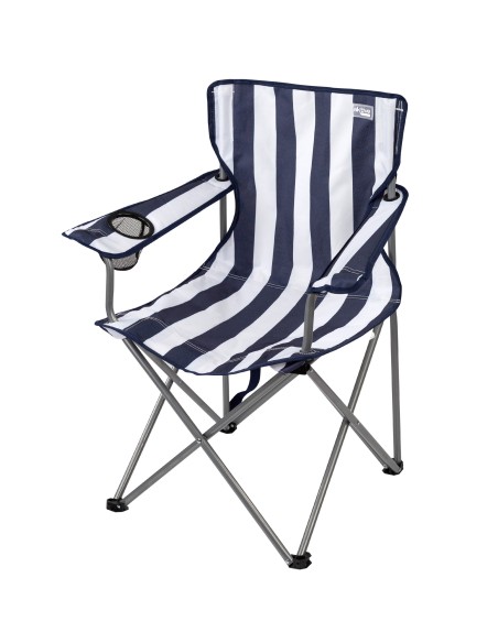 Chaise de camping pliante Sailor avec sous-verres