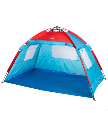 Tente brise-vent et plage pour 4 personnes avec sol,...