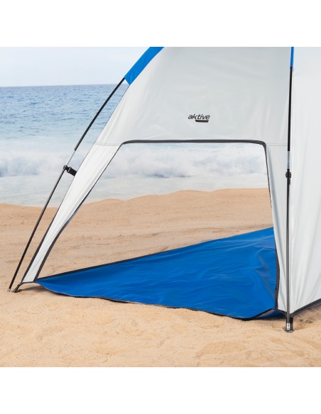 Tente brise-vent et plage pour 2 personnes UV50 avec fenêtres et sol