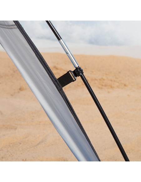 Tente brise-vent et plage pour 2 personnes UV50 avec fenêtres et sol