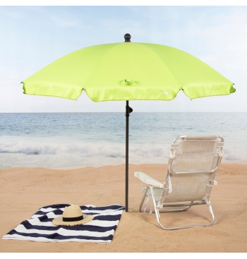 Parasol de plage 8 tiges 200 cm vert 2