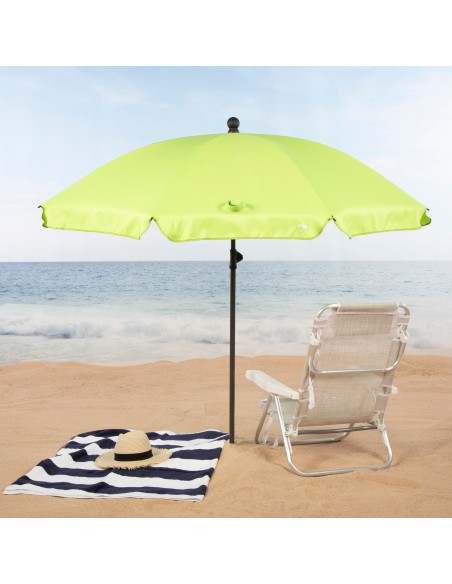 Parasol de plage 8 tiges 200 cm vert