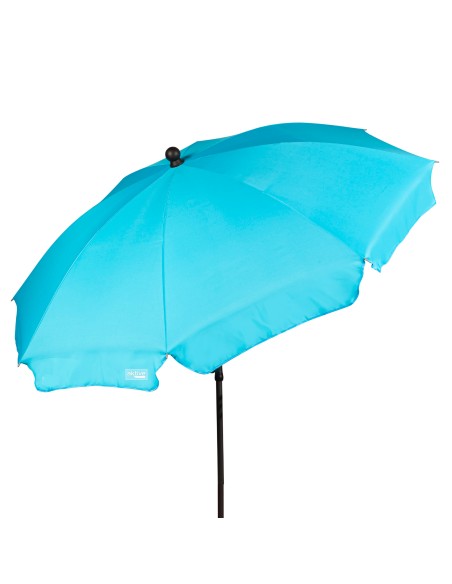 Parapluie de plage 8 tiges 200 cm bleu