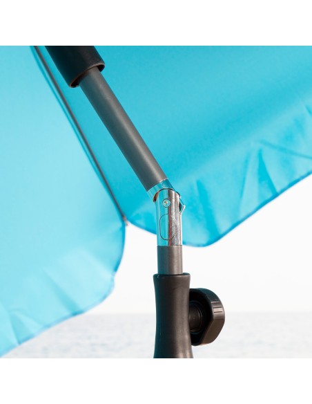 Parapluie de plage 8 tiges 200 cm bleu