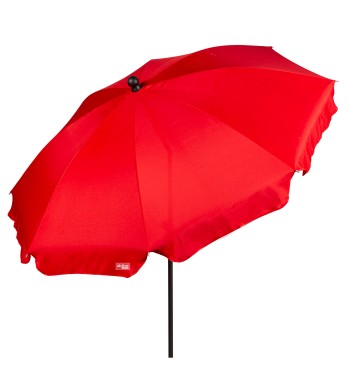Parasol de plage 8 mâts 200 cm rouge