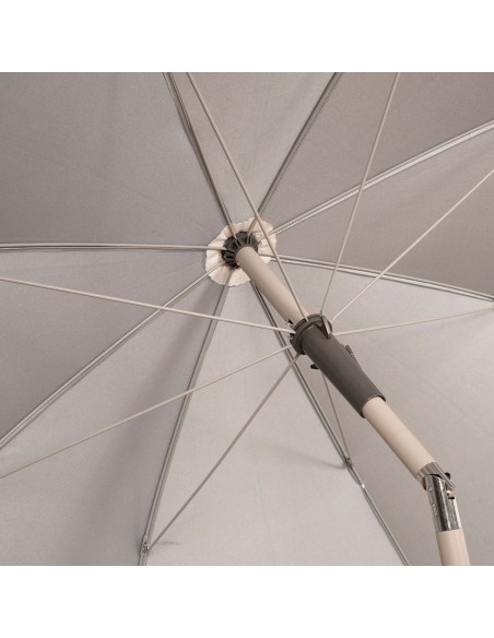 Parasol de plage 8 tiges 220 cm bleu avec cintre