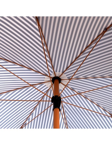 Parasol de plage 8 tiges 200 cm Parasol de plage avec frange de marin