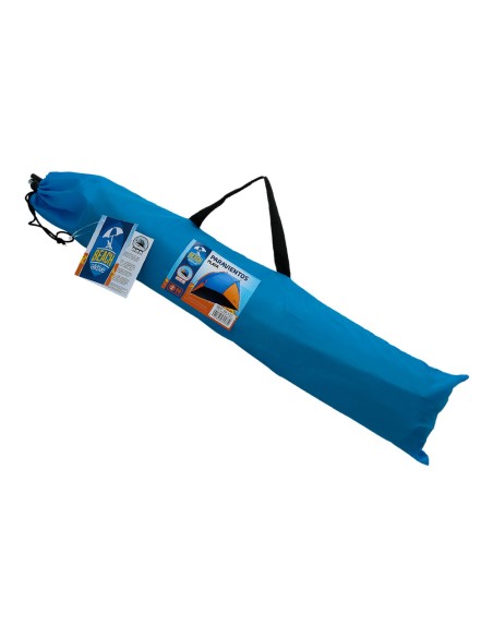 Tente brise-vent bleue et orange 200x125x120 cm