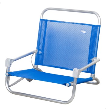 Mini chaise de plage basse (1 kg) 45x45x50 cm bleu