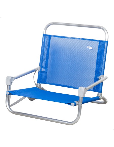 Mini chaise de plage basse (1 kg) 45x45x50 cm bleu