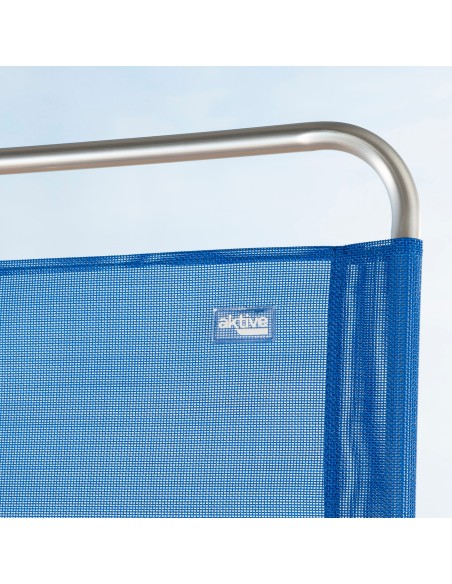 Mini chaise de plage basse (1 kg) 45x45x50 cm bleu
