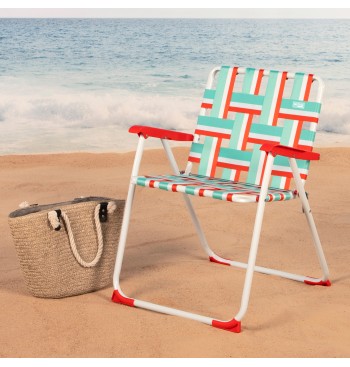 Chaise de plage haute fixe 47x62x77 cm POP 60 2