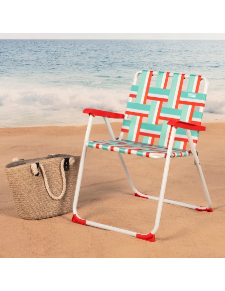 Chaise de plage haute fixe 47x62x77 cm POP 60