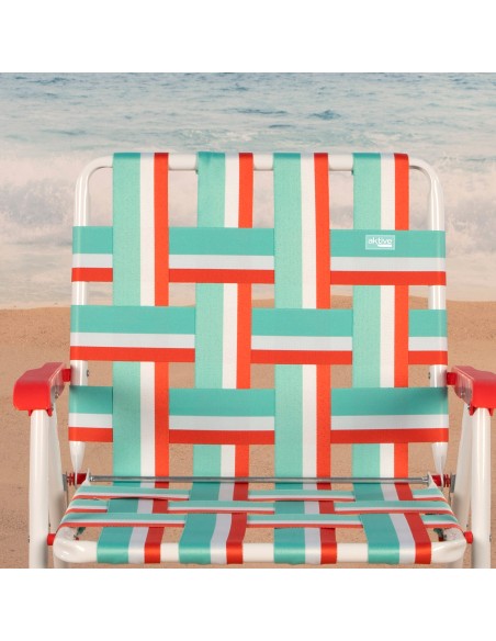 Chaise de plage haute fixe 47x62x77 cm POP 60
