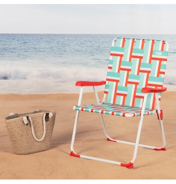 Chaise de plage haute fixe XXL 52x56x90 cm POP 60 2