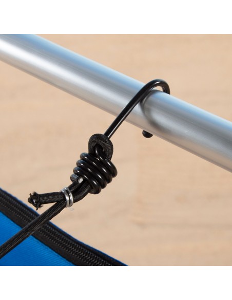 Chariot de table de plage 2 en 1 avec base extensible et support auxiliaire