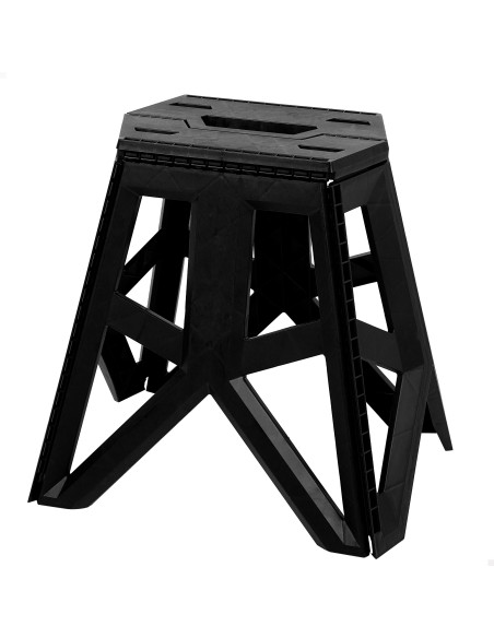 Tabouret de camping pliant extra-résistant 150 kg avec poignée de transport 41x33x39 cm