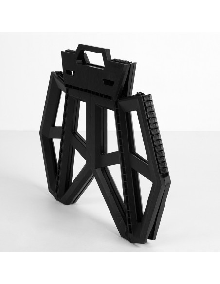 Tabouret de camping pliant extra-résistant 150 kg avec poignée de transport 41x33x39 cm