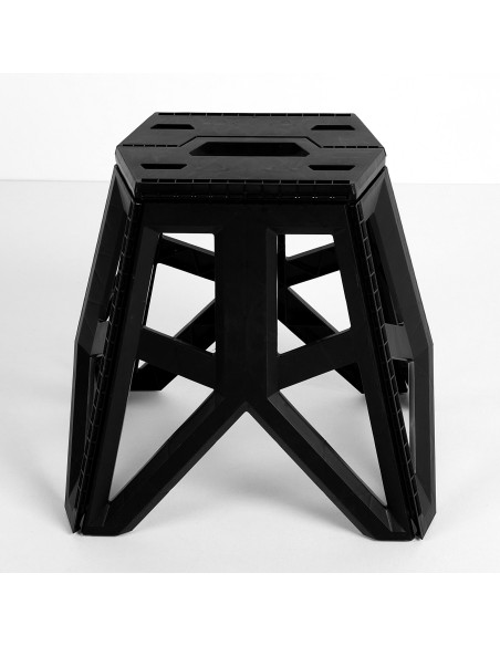 Tabouret de camping pliant extra-résistant 150 kg avec poignée de transport 41x33x39 cm