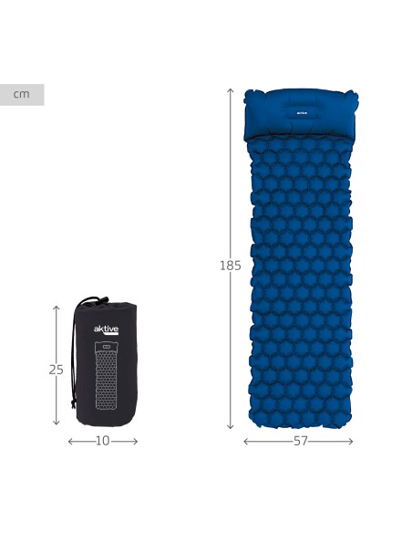Tapis gonflable ultraléger bleu