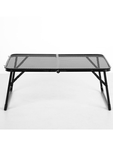 Petite table de camping pliante, anti-basculement, étui noir ultra-léger pour barbecue
