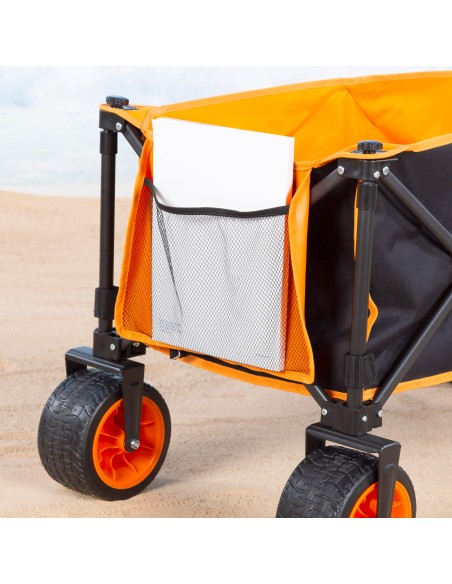 Carro playa pegable con ruedas grandes 360º