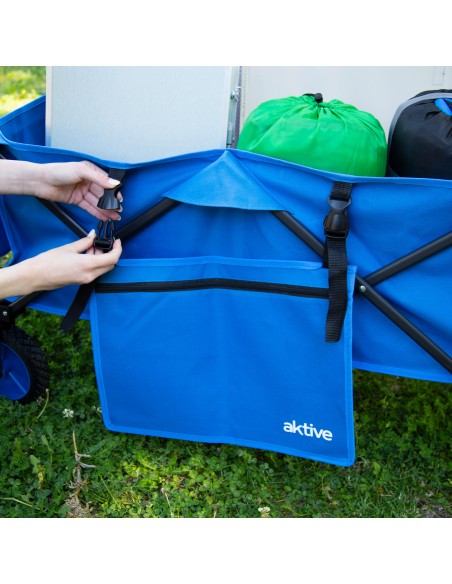 Chariot de plage pliable avec roues 360º