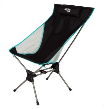Chaise de camping pliante ultra-compacte avec coussin